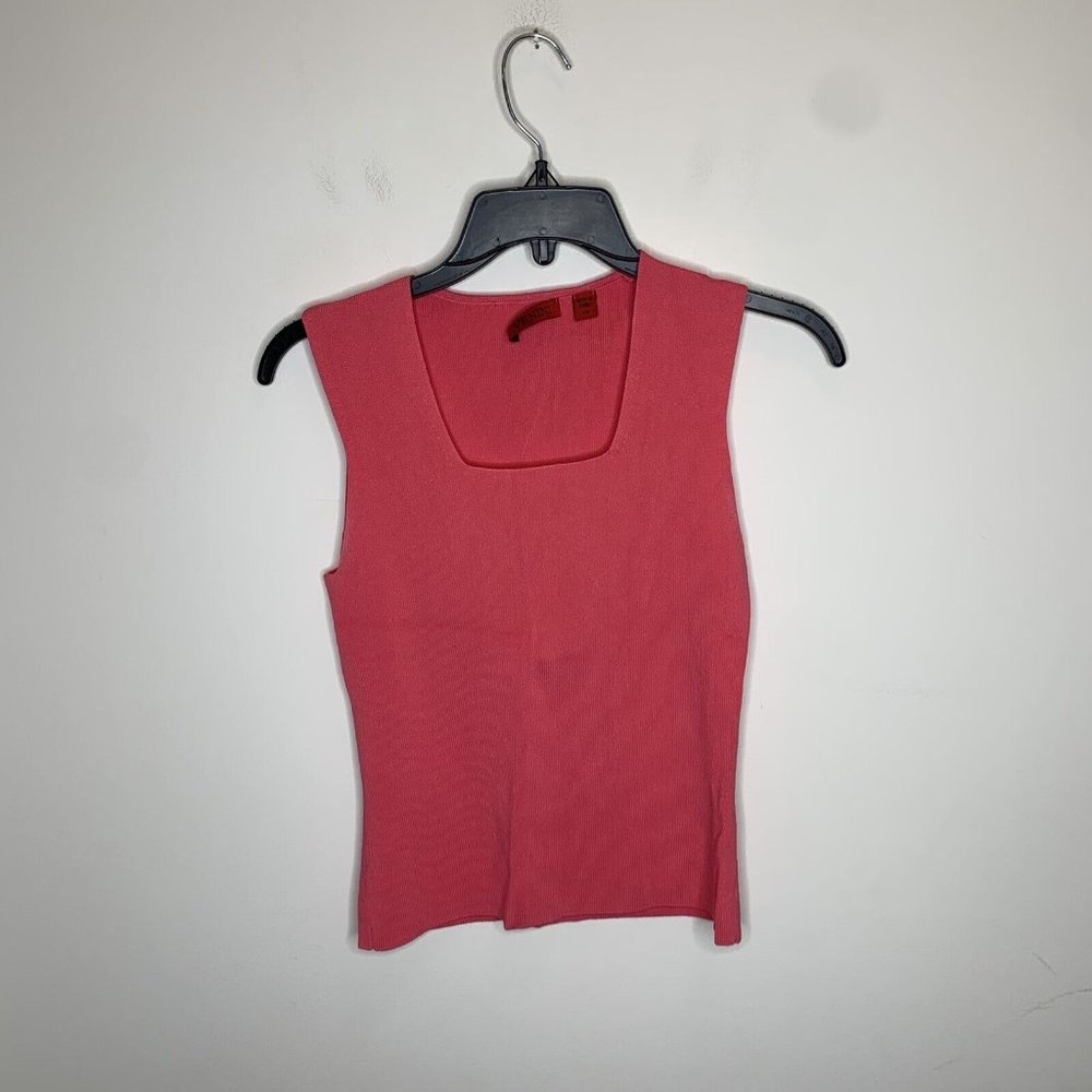 Venini Womens XS Pink Sleeveless Shirt Top Blouse